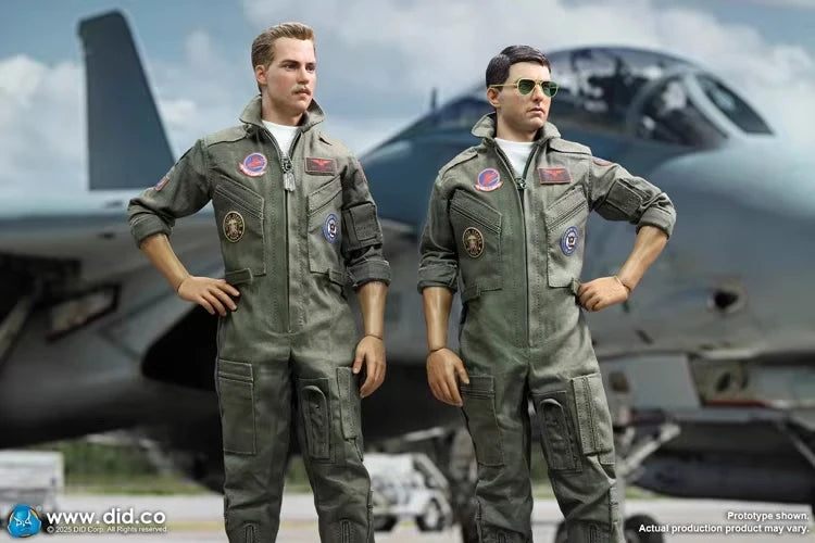 In Stock DID MA80182 US F14 Pilot - Tom and Nick 1/6 Action Figure 12inch Full Set Model Toys Collection