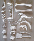 1/8 Anime MIKU guitar Figures Kit kawaii Resin GK DIY White Assembly GK Model Statue Toys doll Collection Gifts