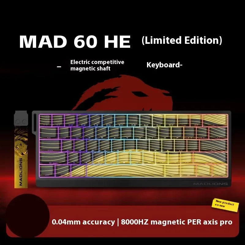 FGG Madlions Mad60 Mad68 He Mechanische Tastatur Magnetschalter 8k Wired Rgb Hot Swap Benutzerdefinierte Tastatur Esport Spiel Geschenk Zubehör