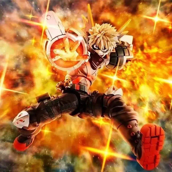 Bandai SHF My Hero Academy Bakugo Katsuki Finished Model Can Be Hands-Owned Collectible Model Decoration Anime Figure Model Toy