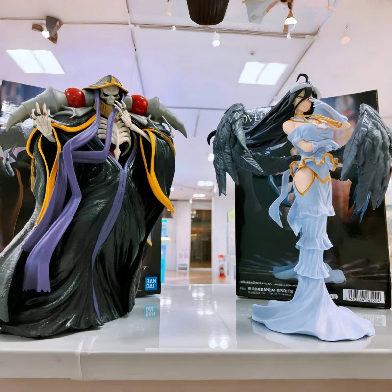 New Arrival Original Bandai Anime Figure Overlord Albedo Ooal Gown Action Banpresto Toys Models Figurine Room Decoration Collect
