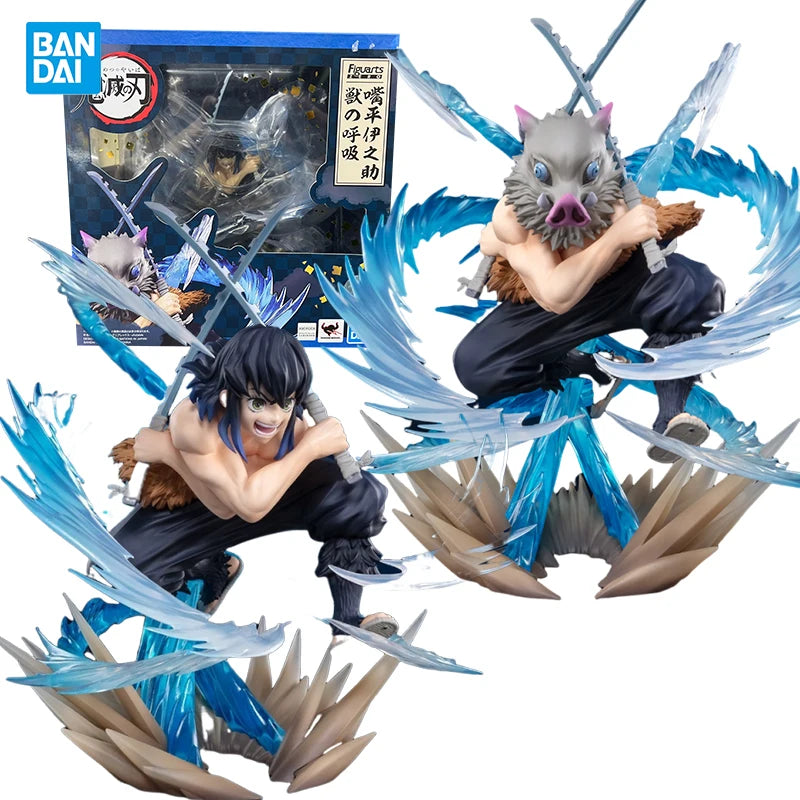 Bandai Genuine Hashibira Inosuke Beast Breathing Figuarts ZERO Demon Slayer SuperRobot Wars Anime Peripheral Doll for Collectors