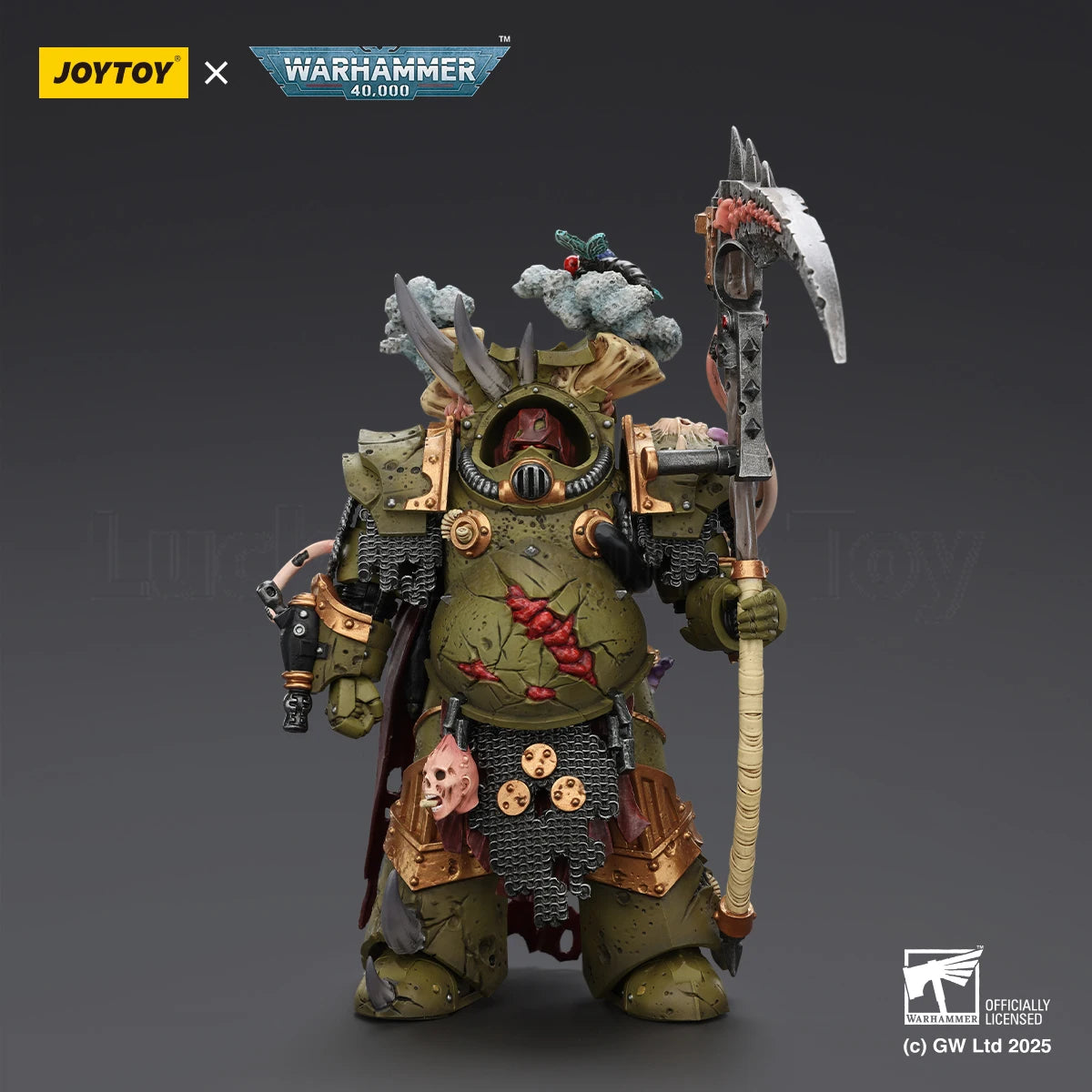【In stock】JOYTOY 1/18 Action Figure Warhammer 40K Death Guard Deathshroud Terminator Champion Terminator 3PCS Model Toys