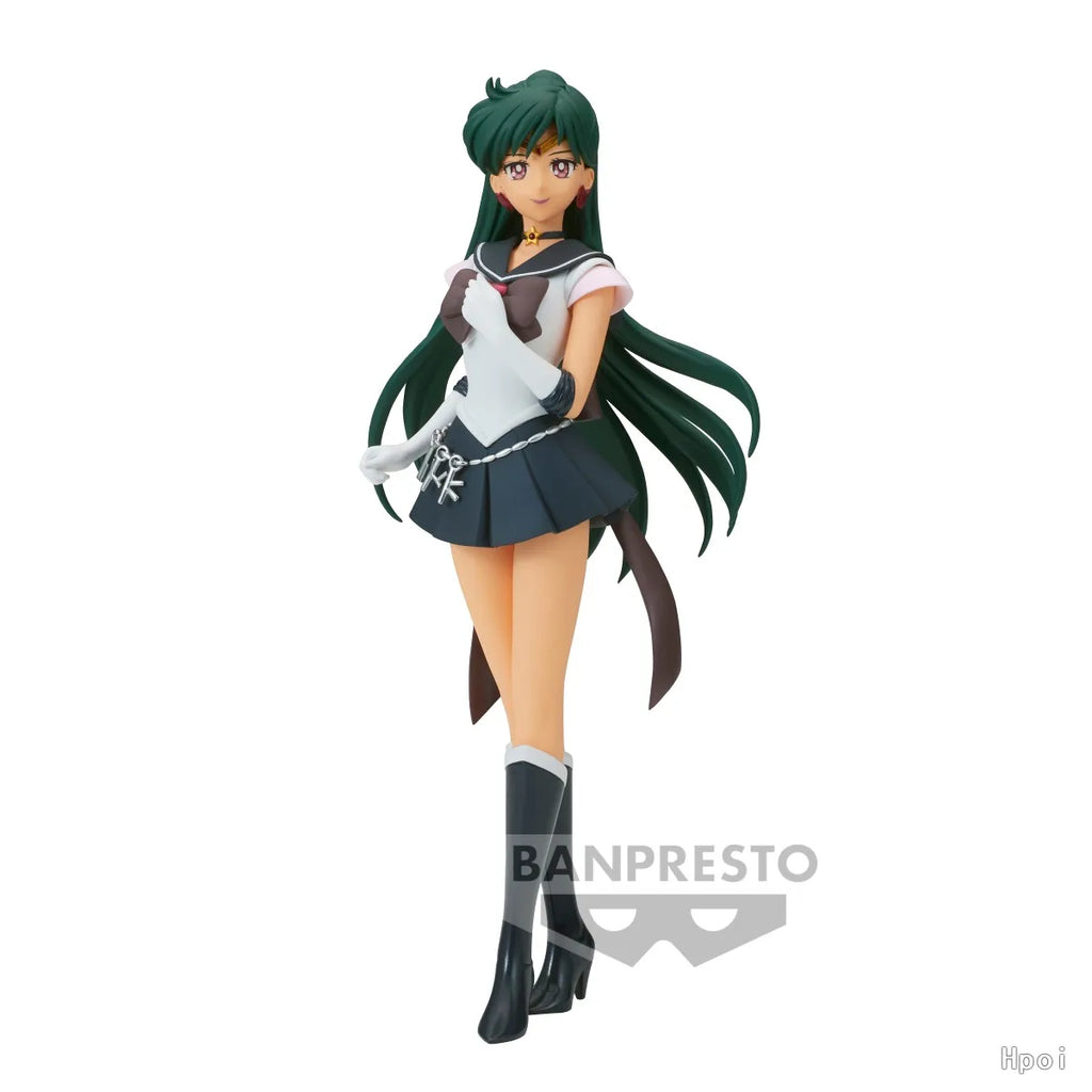 23CM Anime SAILOR MOON Kaiou Michiru Figure GLITTER&GLAMOURS Ver Tomoe Hotaru Model Toy Gift Tenoh Haruka Aciton Figure Doll