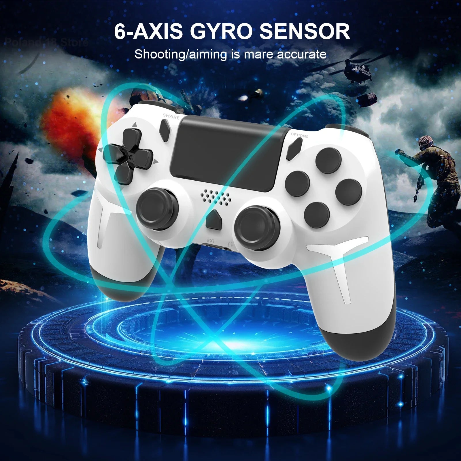 Dual Vibration With touch pad Wireless Gamepad Bluetooth Controller For PS4 PS3 Console Computer PC
