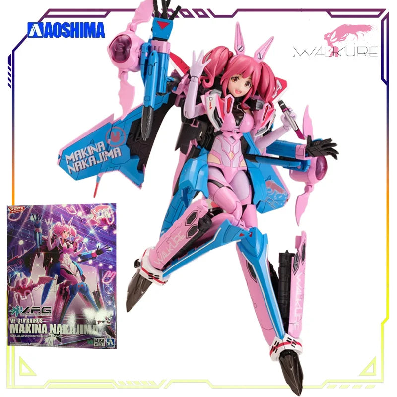 Spot Supply AOSHIMA Original ACKF V.F.G VF-31J Macross Collectible Assembly Model Kit Action Figure Toys Gifts for Boys
