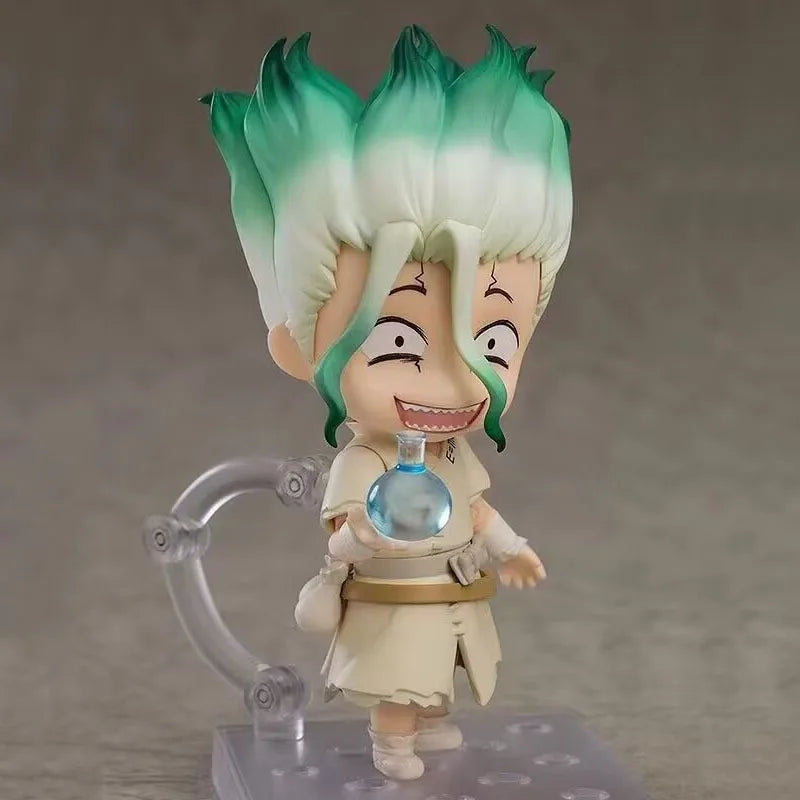 Anime Posable Figure Senku Ishigami Dr Stone Face Swap Pvc Collectible Figurine Desktop Decor Ornament Gift For Anime Lovers