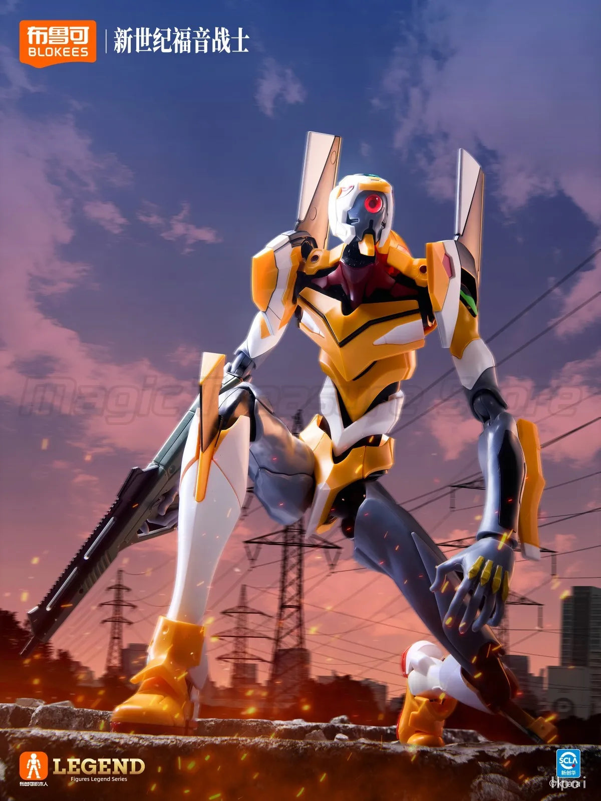【MT】Original Brook Building Block Figure Legendary Edition EVA NGELION UNIT-00 Action Figure Model Collection