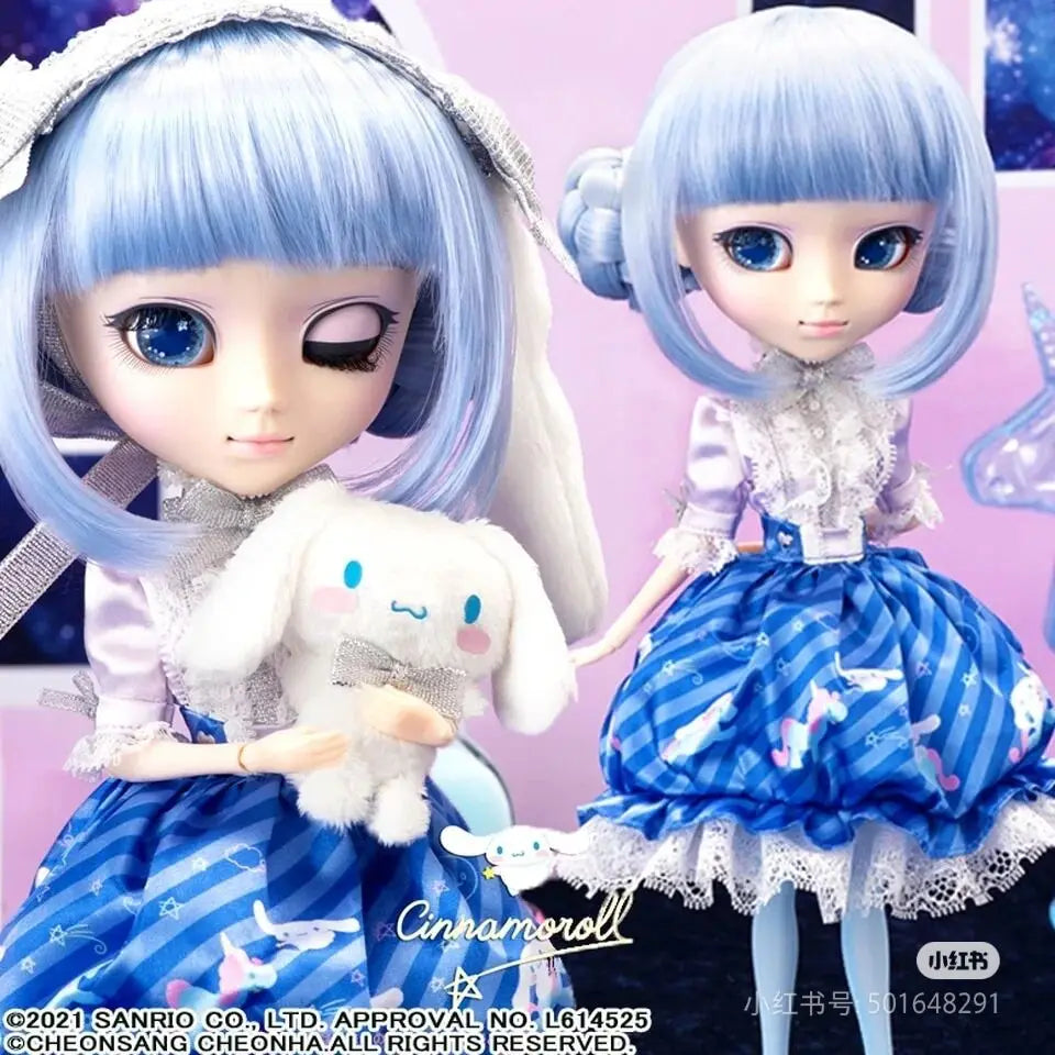 Pullip Sanrio Characters Anime Model Kuromi Sweet Dream Ver Hellokitty My Melody Cinnamoroll Lala&Kiki 1/6 Joint Mobile Bjd Toy