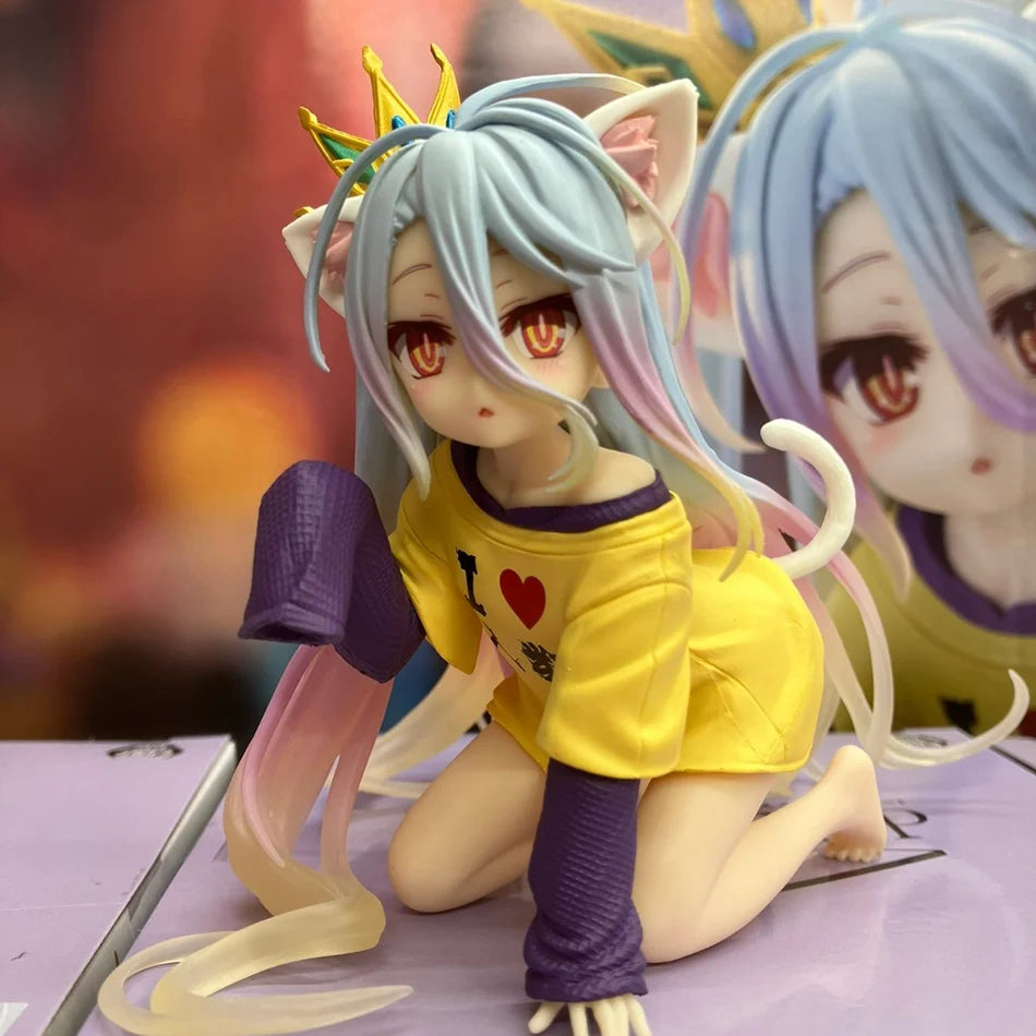 13CM Anime NGNL No Game No Life White Figure Anime PVC Anime Action Figures Model Collection Ornament Anime Model Toy Gift