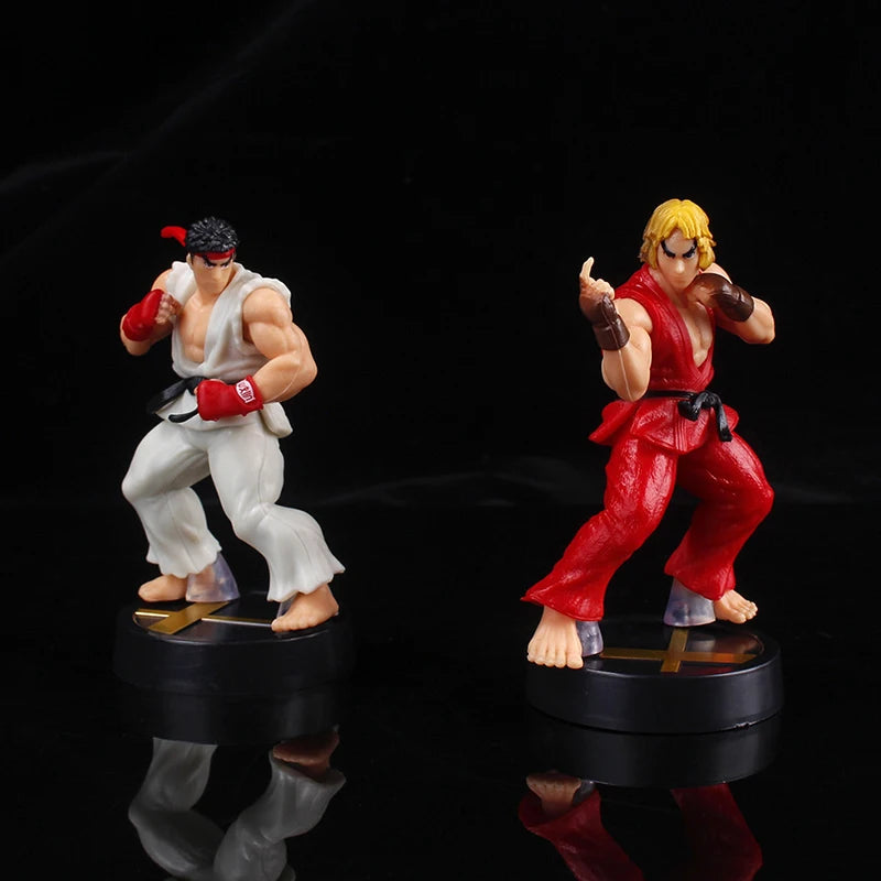 Anime Ken Masters Hoshi Ryu Actionfigur PVC Spielzeug Niedliche Street Fighter Spielpuppen Zimmerdekor Geburtstagsgeschenk für Jungen