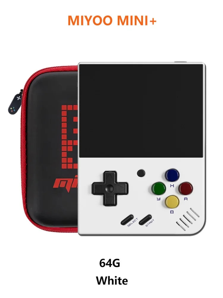 MIYOO Mini Plus Tragbare Retro-Handheld-Spielekonsole 3,5-Zoll-IPS-HD-Bildschirm Kindergeschenk Linux-System Klassischer Gaming-Emulator