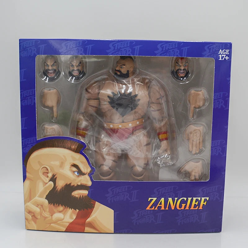 14cm Street Fighter Chun Li Anime Game Figure Ryu/Ken Masters Action Figure Guile/Zangief Figurine Collectible Model Doll Toys