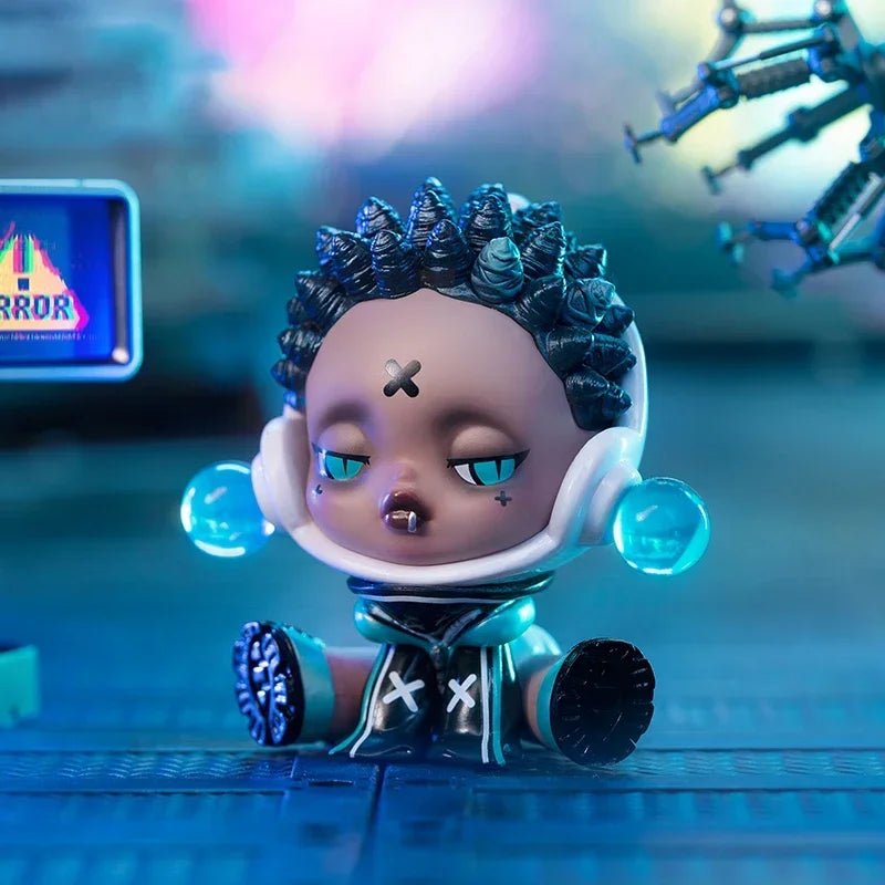 POP MART Skullpanda City of Night Series Blind Box Toys Kawaii Anime Action Figure Caixa Caja Mystery Box Dolls Girls Gift