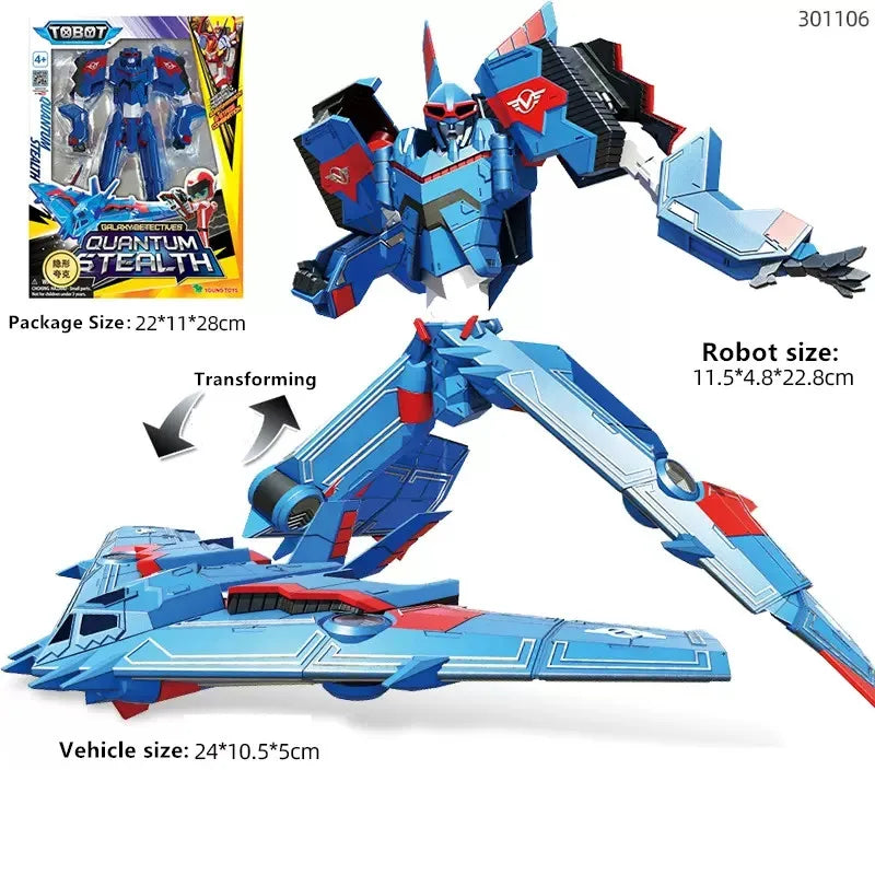 Original Tobot Deformation Robot 6 in 1 Transforming Car ALPHA  Action Figure Korea Anime Cartoon Brothers Warrior MAGMA Toys