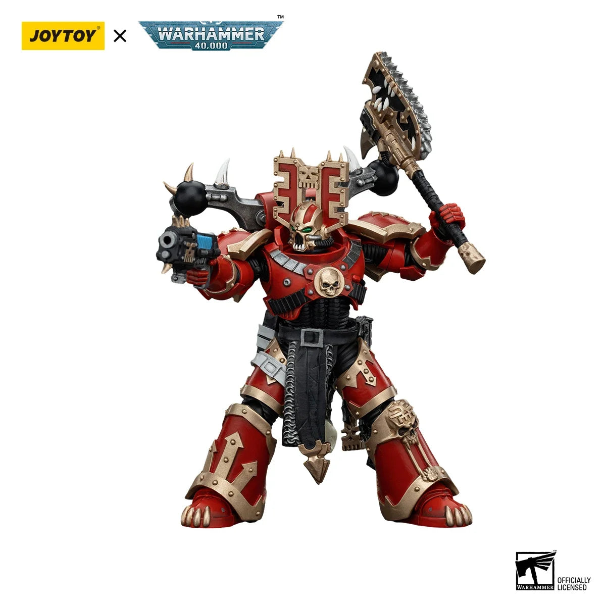 [In-Stock]JOYTOY Warhammer 40k Action Figures Anime World Eaters Khorne Berzerker Anime Figurine Joint Movable Collection Model