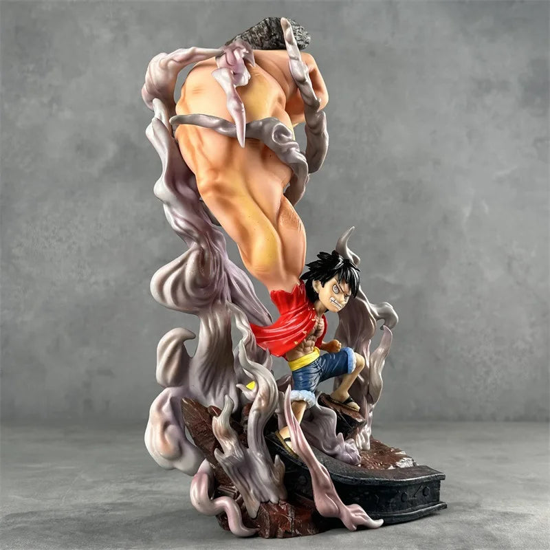 32cm One Piece Luffy  Action Figure - Third Giant Fist Standing Pose Anime Model Statue Collectible For Desktop Decoration Toy