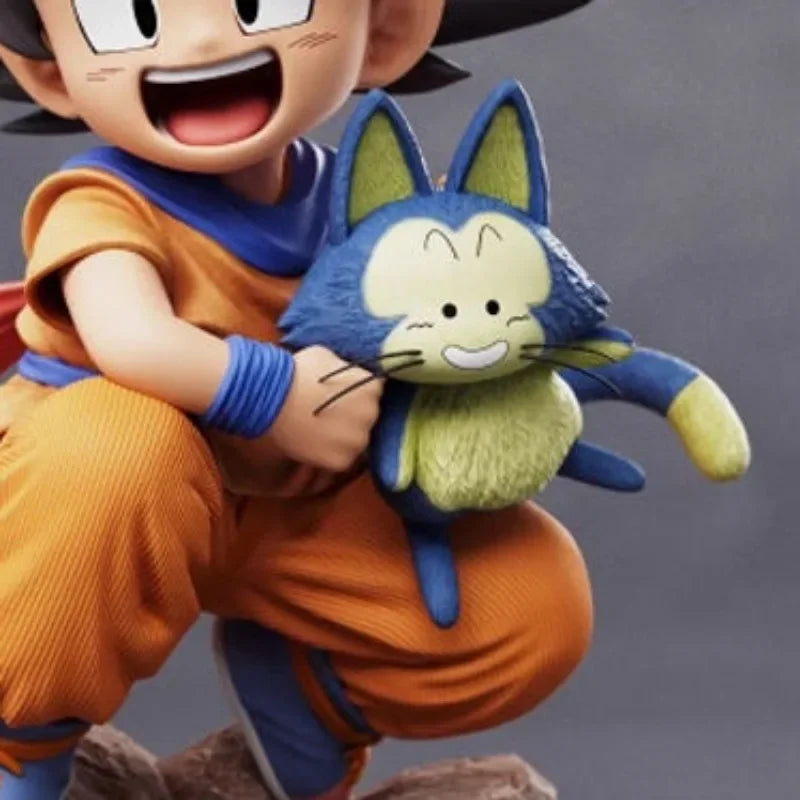 10cm/15cm Dragon Ball Z Son Goku cartoon character childhood Goku hug PVC Action Figure Model Statue Collection Decoration Pra