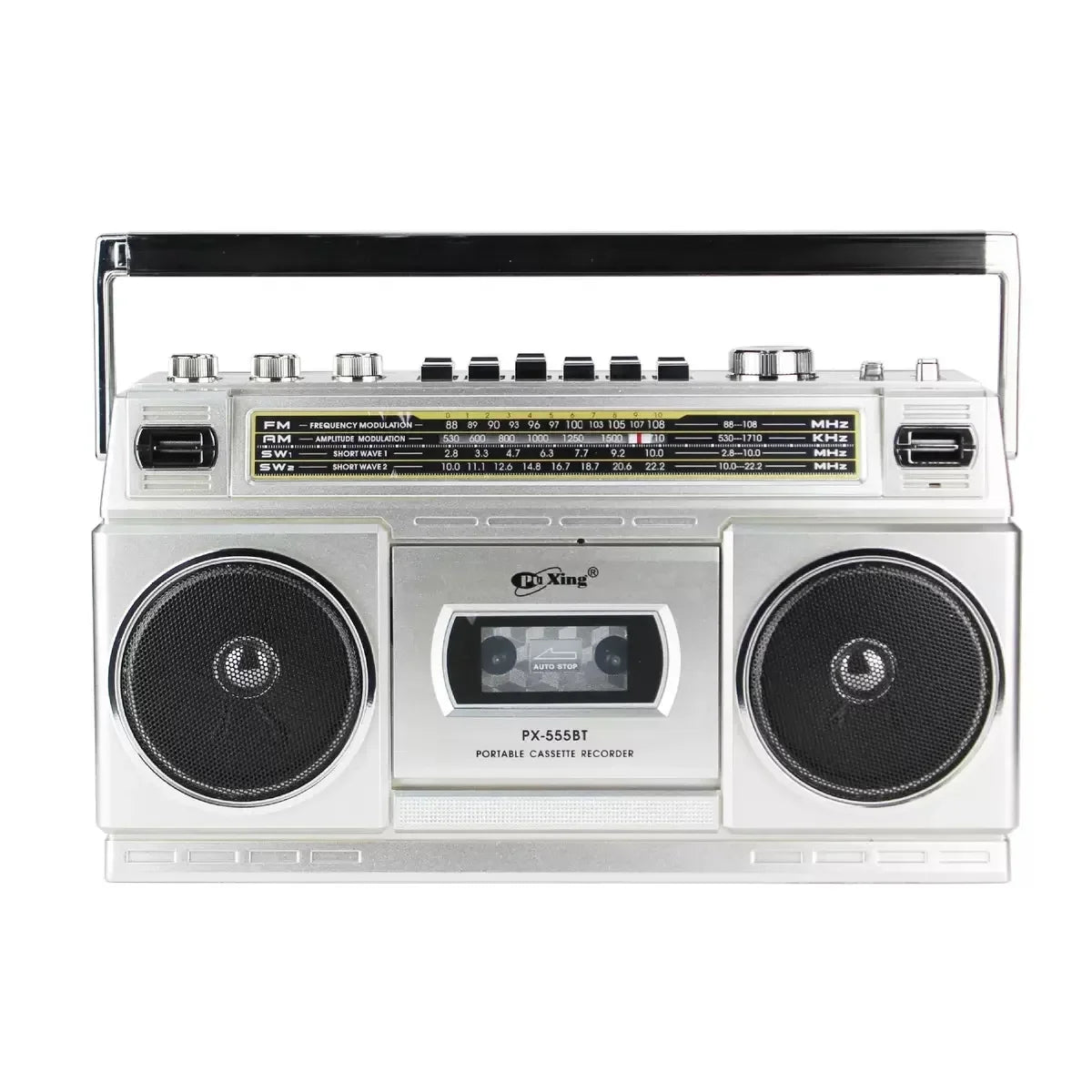 Puxing New Retro Cassette Tape Recorder Stereo Wireless Bluetooth Speakers Nostalgic Portable FM Radio USB TF Card Music Player