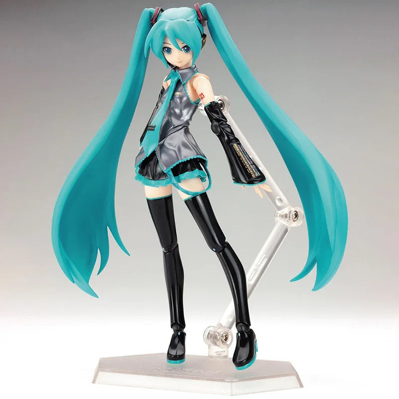 Anime FIGMA Hatsune Miku Actionfiguren Bewegliche Gelenke Enthalten Die Requisiten Desktop-Dekoration Sammlung PVC Modell Spielzeug Kinder Geschenke