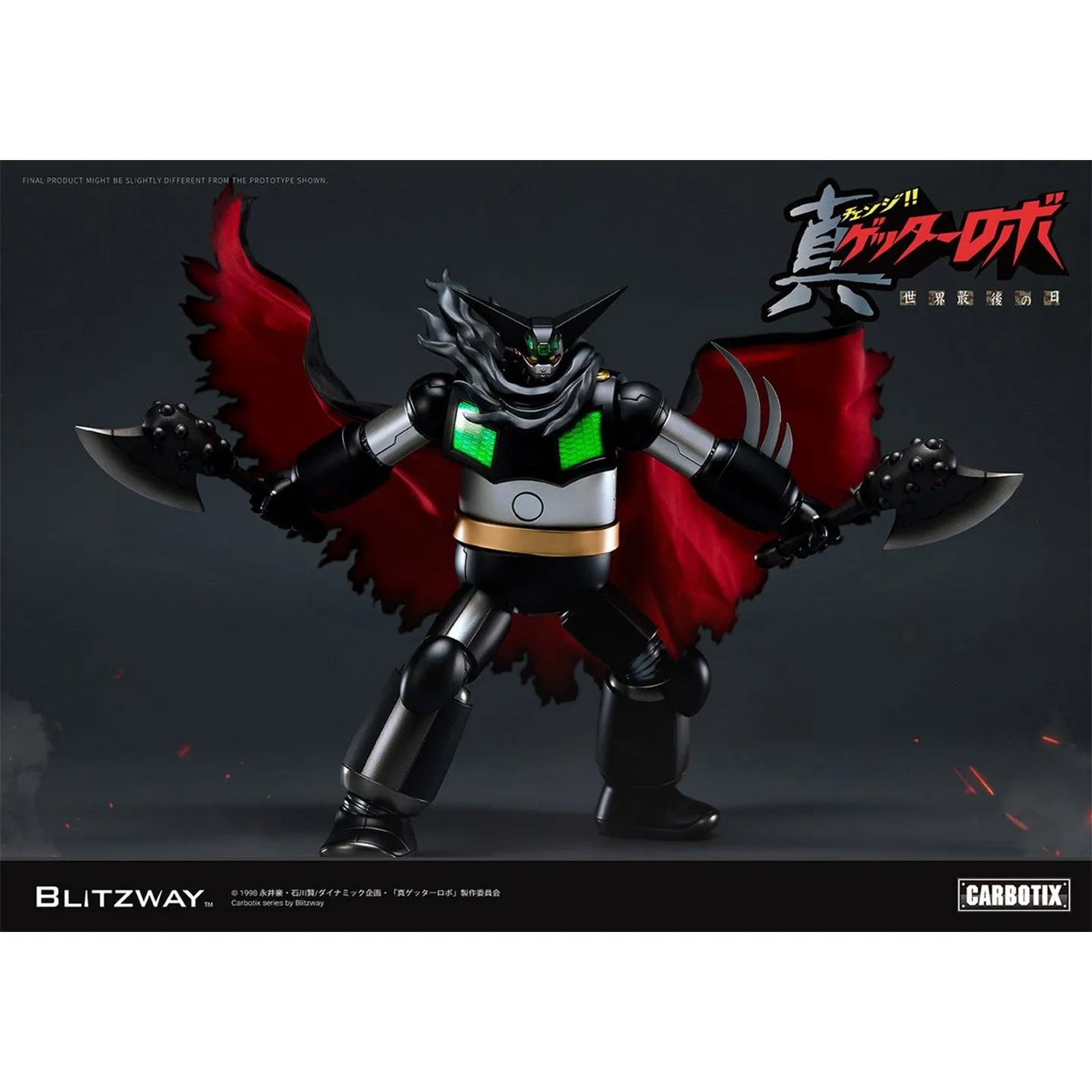 Official Blitzway 5pro Black Getter Getter Robo G Mazinger Alloy Articulated