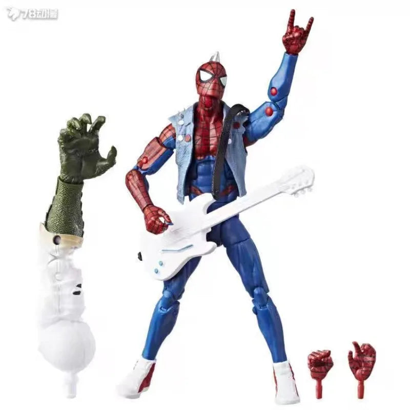 Original Hasbro Marvel Legends Series Spider-Punk Anime Figure Toy Collection Model