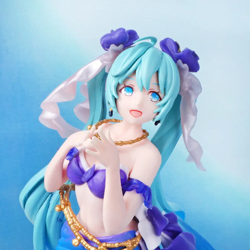 24CM Anime Hatsune Miku Figure Artist Masterpiece Fairy Tale Princess Series Little Mermaid  Model Toy Gift Action Figure