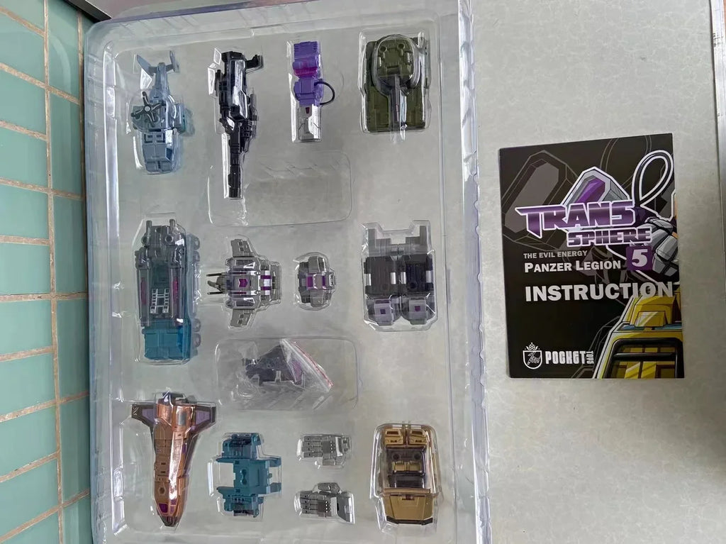 PocketToys Transformation Bruticus 5 in 1 PT05 PT-05 Combo G1 Battle Titan 27cm Action Figure Toy Collectible Gift in Stock