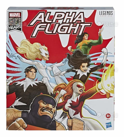 Original Hasbro Marvel Legends Series ALPHA FLIGHT Shaman/Snowbird/Aurora/Northstar/Vindicator/Puck Anime Figure Toy