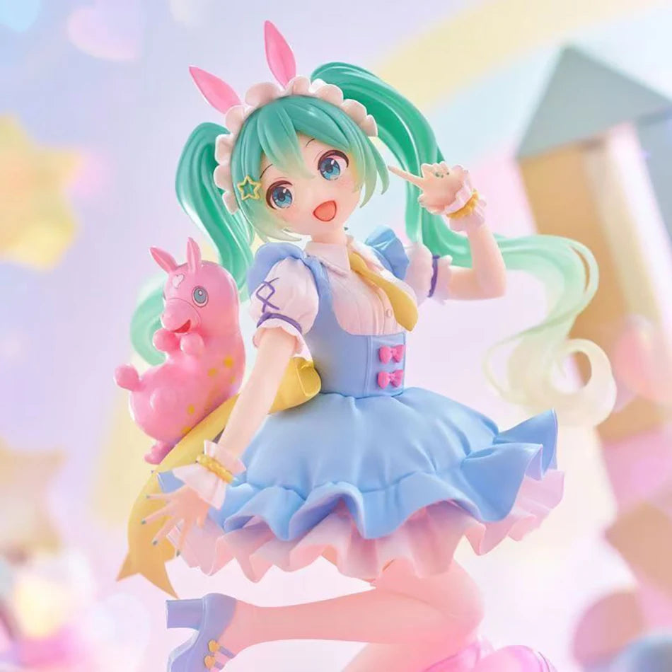 20CM Hatsune Miku Anime Figure Kawaii Fairy Tales Miku Action Figure Lollipop Girl Figurine PVC Collection Ornaments Model Toys