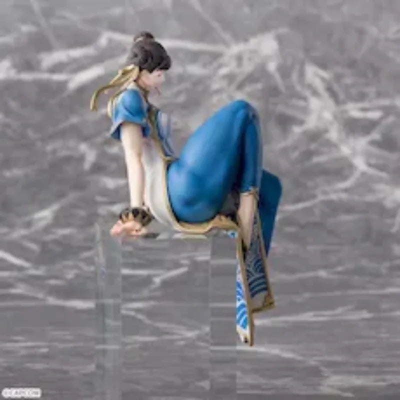 Original SEGA Street Fighter 6 Chun-Li 14Cm Action Figure Anime PVC Model Collectible Toys for Boys Kawaii Doll Gifts