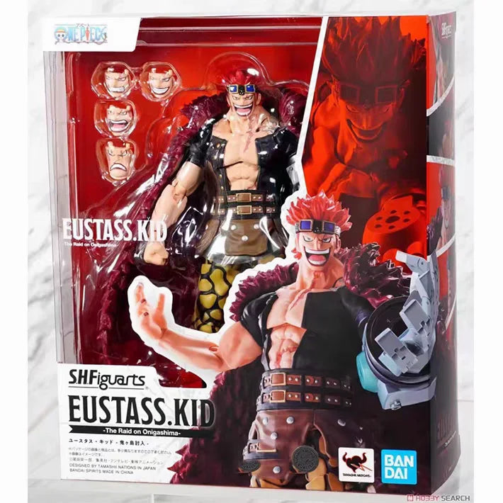 100% Original Bandai Sh Figuarts Shf One Piece Eustass Kid Action Figure The Raid on Onigashima Collection Action Figure Toy