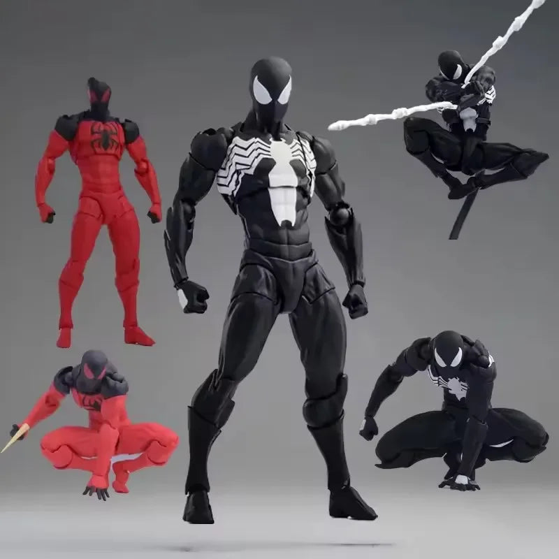 In Stock Spiderman Symbiote Vemon Action Figure Spiderman Mafex 147 Spider Man Figurine Figura Collectible Model Gift