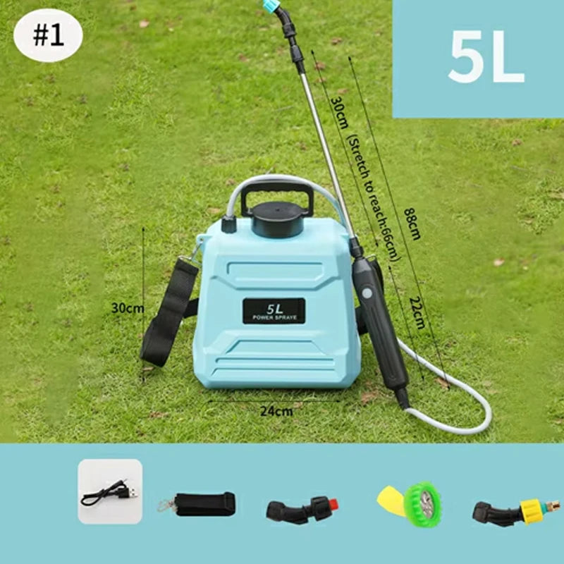 Elektrisches kleines Pestizidspray 5/8L kann automatisch Hochdruck-Pestizidsprühgerät für das Besprühen von Blumen in der Landwirtschaft wiederherstellen