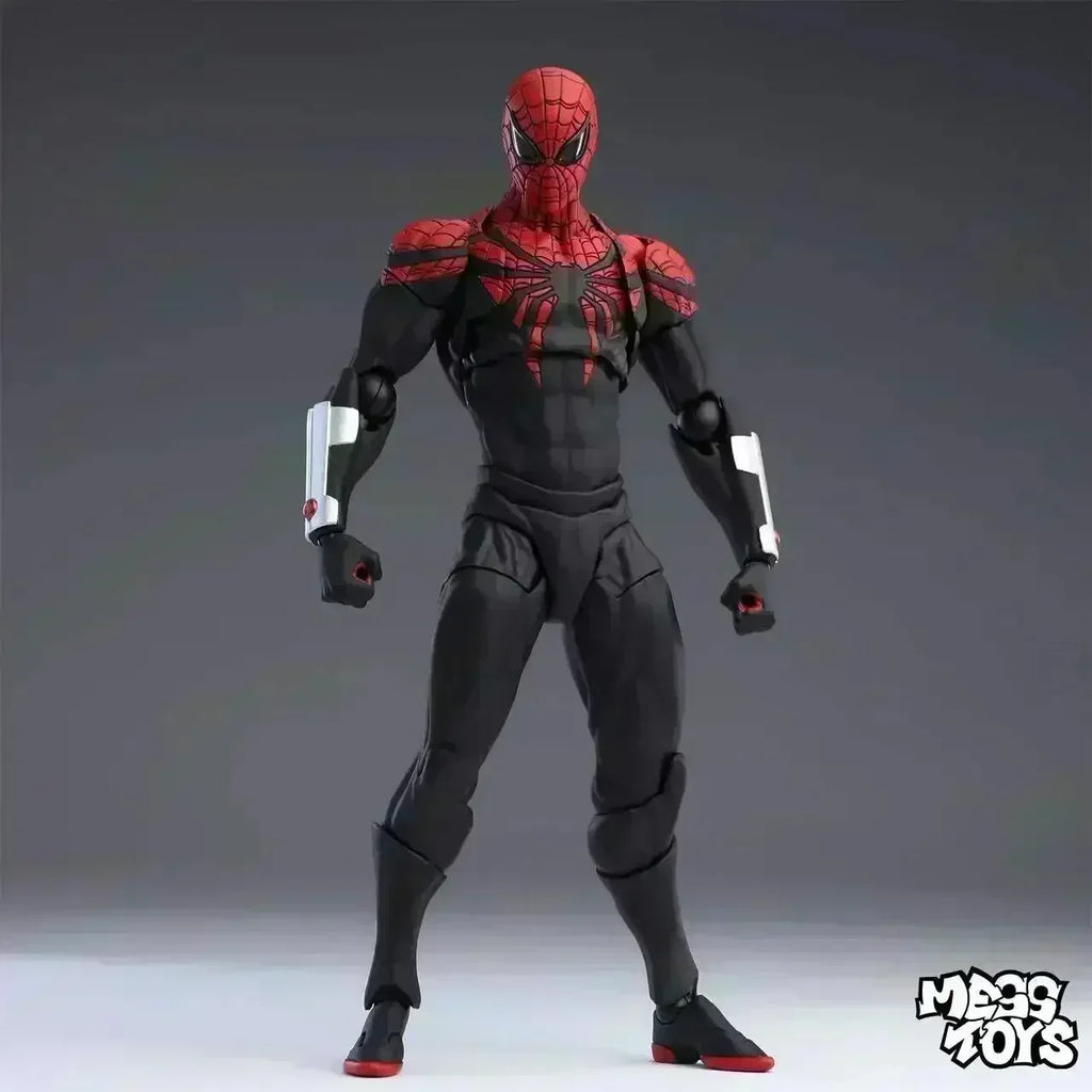 HOT-NEW Mess Toys Superior Spider-Man Figurine Model PVC Black Red Spider Man Toy Collect KO Action Dolls For Collection Gift