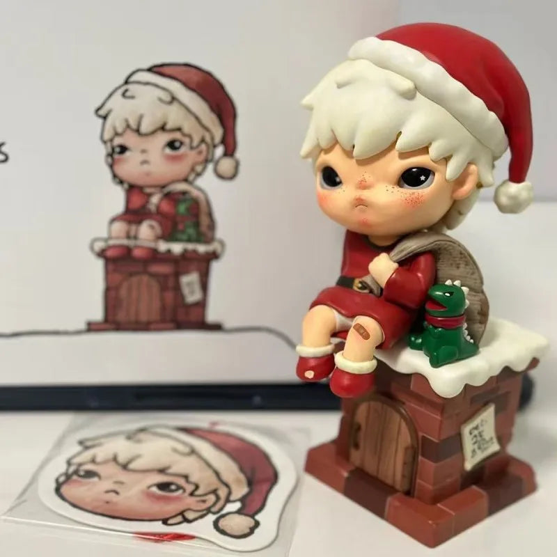 POPMART Hirono Series MERAY CHRISTMAS Figure Blind Box Mystery Box Guess Bag Toys Doll Cute Desktop Ornament Collection Figure