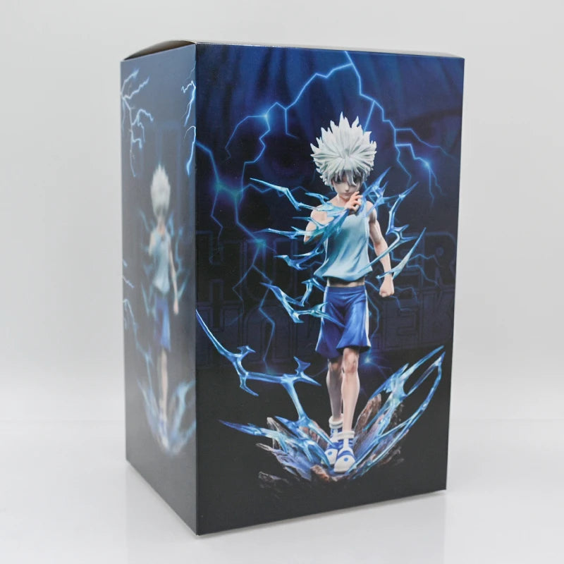 22cm Hunter x Hunter Anime Figure Killua Zoldyck Action Figure Gon Freecss/Hisoka/Alluka Zoldyck Figurine Model Doll Toys Gifts