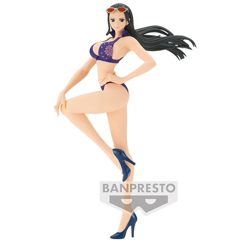 Tcv Bandai One Piece Nico Robin Vacation Ver. B  Ver. A Prize Figure Anime Collectible Model Toy Desktop Decoration Kids Gift