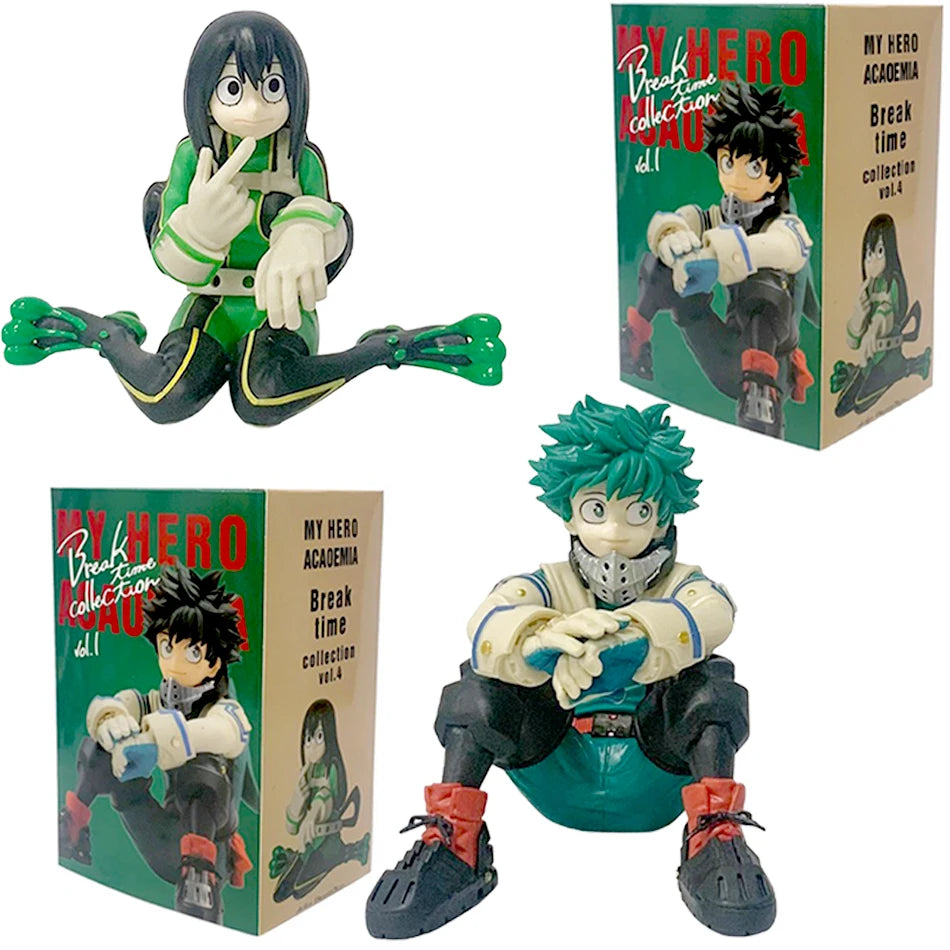 2025 New 9-10cm Asui Tsuyu Izuku Midoriya Relax Time Vol.6 Action Figurine PVC Collectible Decoration Model Toy