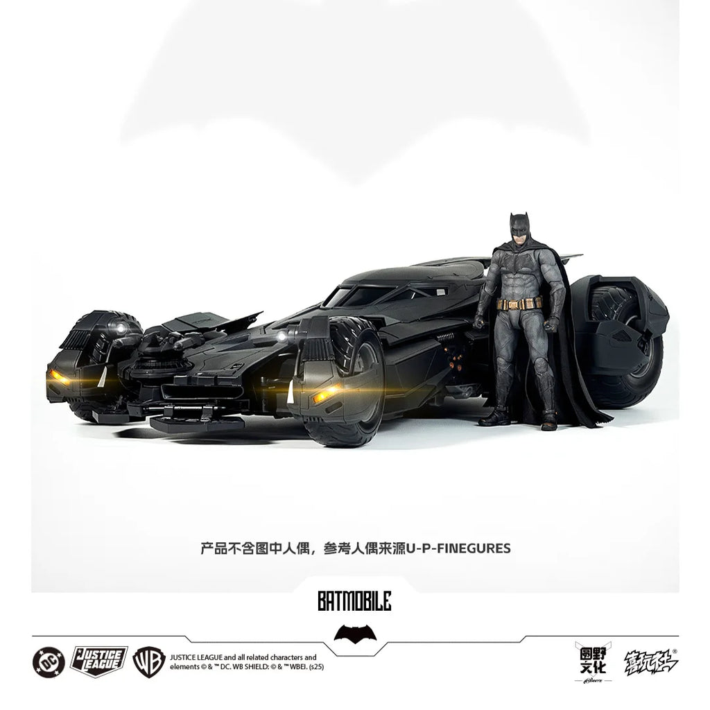 Hot XWS Batmobile Assembly Model DC Justice League BVS Batman Action Figure 1/12 Big Ben Batman Statue Collection Kid Toy