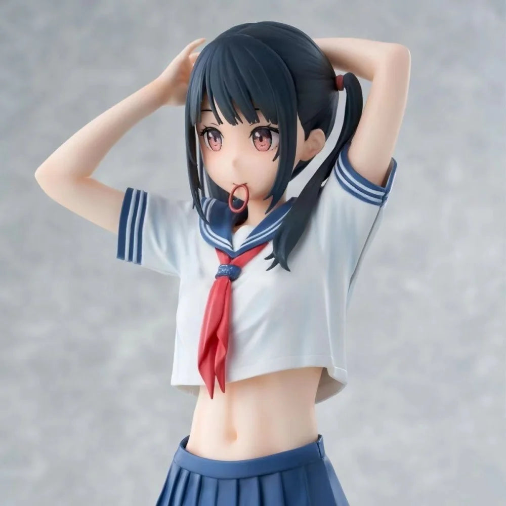 28 cm Sexy Anime In der Mitte eines Matrosenanzugs Actionfigur Kawaii PVC Mädchenfiguren Dekoration Modellpuppen Hentai Spielzeug für Erwachsene