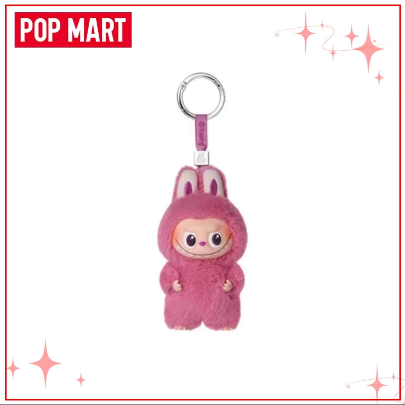 POPMART Чудовищата Лабубу V4 Pin for Love Series Blind Box Vinyl Face Plush Doll Visual Keyring Toy Коледни подаръци