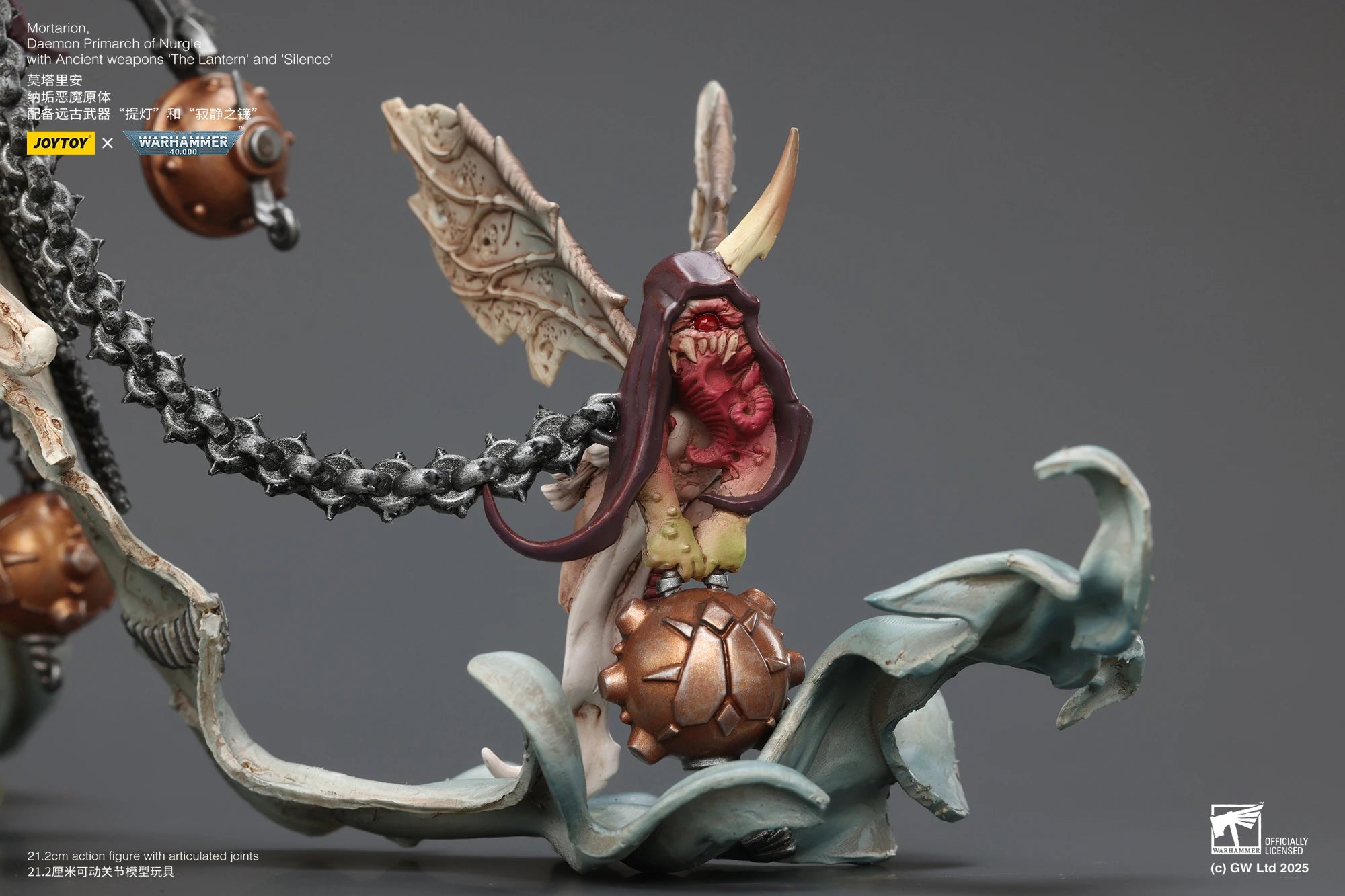 New Joytoy Warhammer 40k 1/18 Action Figure Mortarion Figures Daemon Primarch Of Nurgle Collection Statue Model Ornament Toys