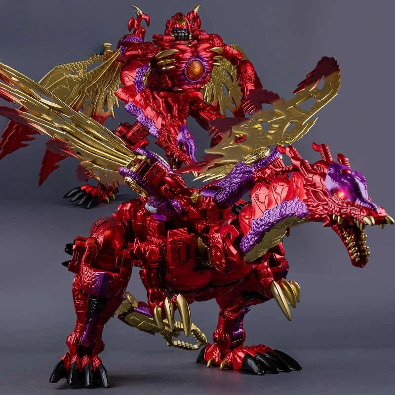 In Stock BMB Transformation Toy TAIBA RD-01 RD01 Extra Large TRANSMETAL 2 MG Red Dragon Battle Figure Model Collection Toy Gift