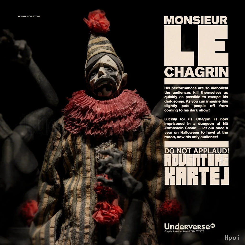 【Original】Underverse Adventure Kartel Series MONSIEUR CHAGRIN Halloween Special Edition Action Figure Model Toy