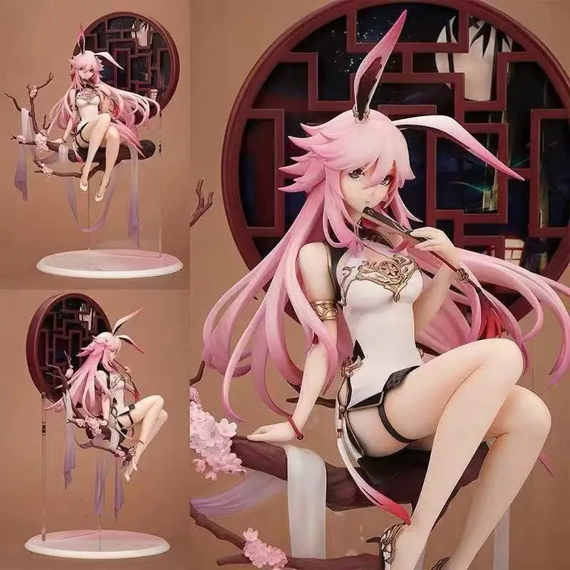 Genshin Impact Yae Miko College Cheongsam Sakura Action Figures Animation Honkai Impact Beauty Girl College Model Display Gift
