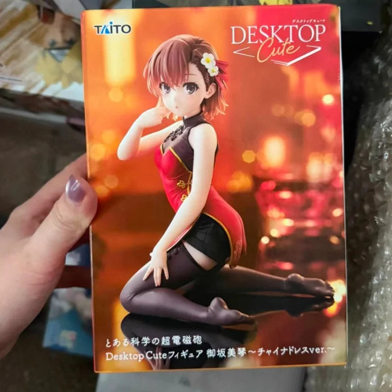 In Stock Original TAiTO A Certain Scientific Railgun 13cm Anime Figures Shokuhou Misaki Misaka Mikoto PVC Model Ornament Toys