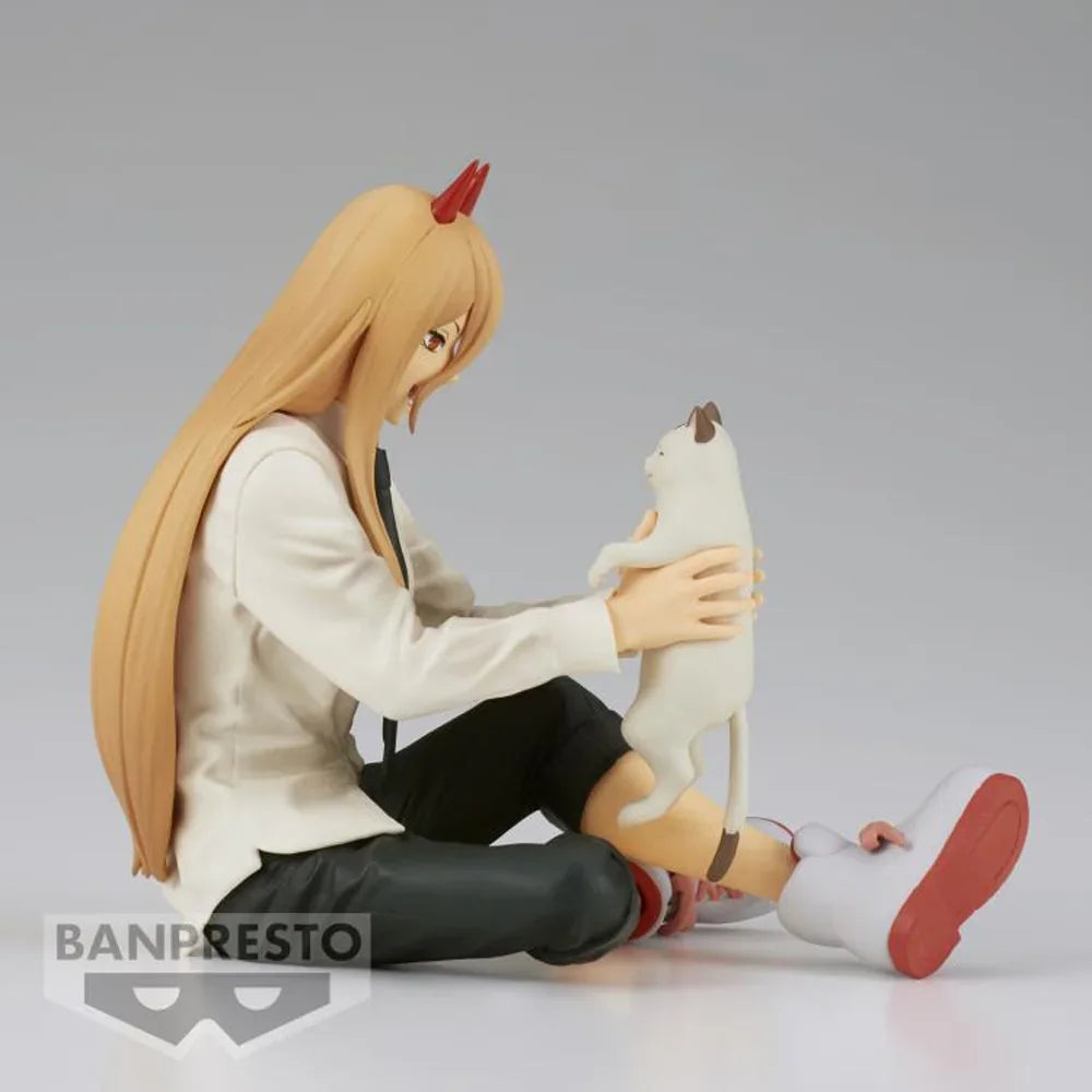 In Stock Original Banpresto Break Time Collection Chainsaw Man Power Kawaii Action Figure Anime Genuine Collectible Gift