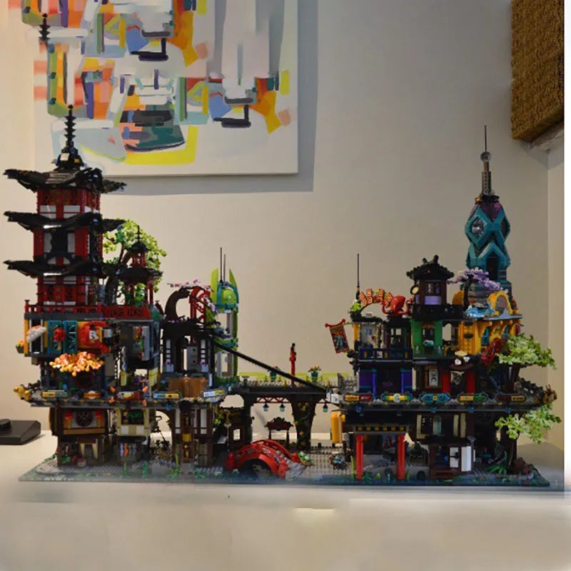 Moc Building Blocks City Retro Fantasy Architecture Model Ninja Tower ...