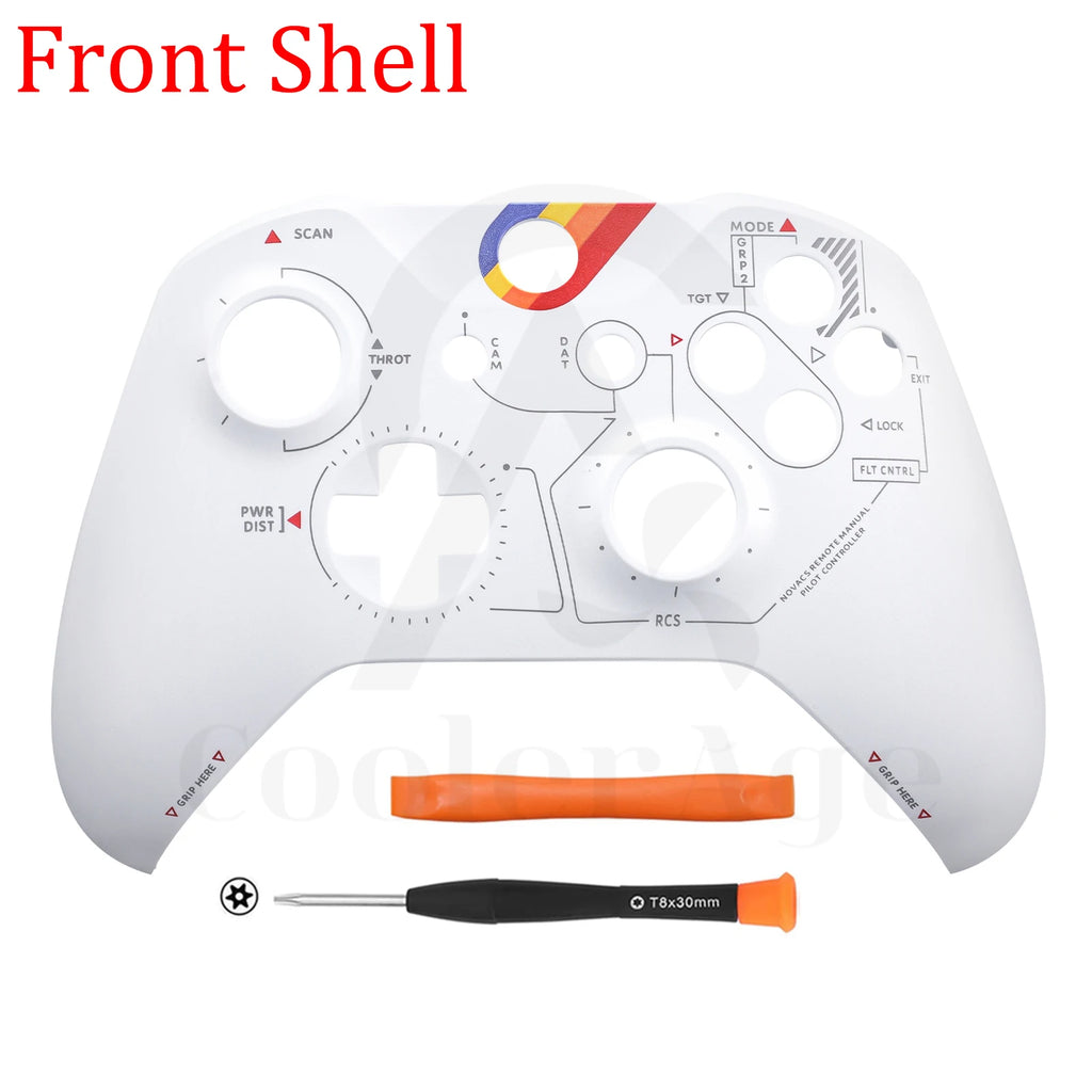 CoolerAge For Xbox One Slim Controller Limited Edition Soft Touch Custom Bottom Shell Back Panels Case Cover Gamepad Replacement